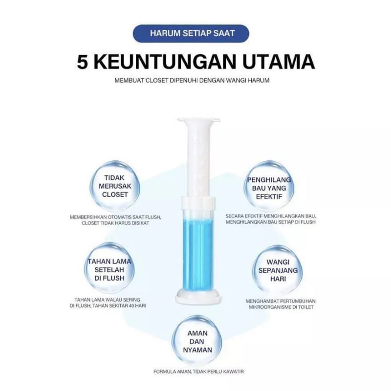 Gel Pengharum Toilet Aroma Bunga Sabun Aromatic Pembersih closed wastafel
