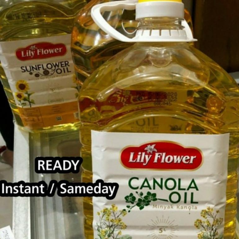 

Lily Flower Canola Oil 5L Minyak Kanola MURAH Gosend Only Best Seller