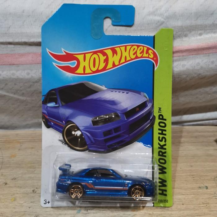 Hot Wheels Nissan Skyline GTR R34 Biru HW Workshop