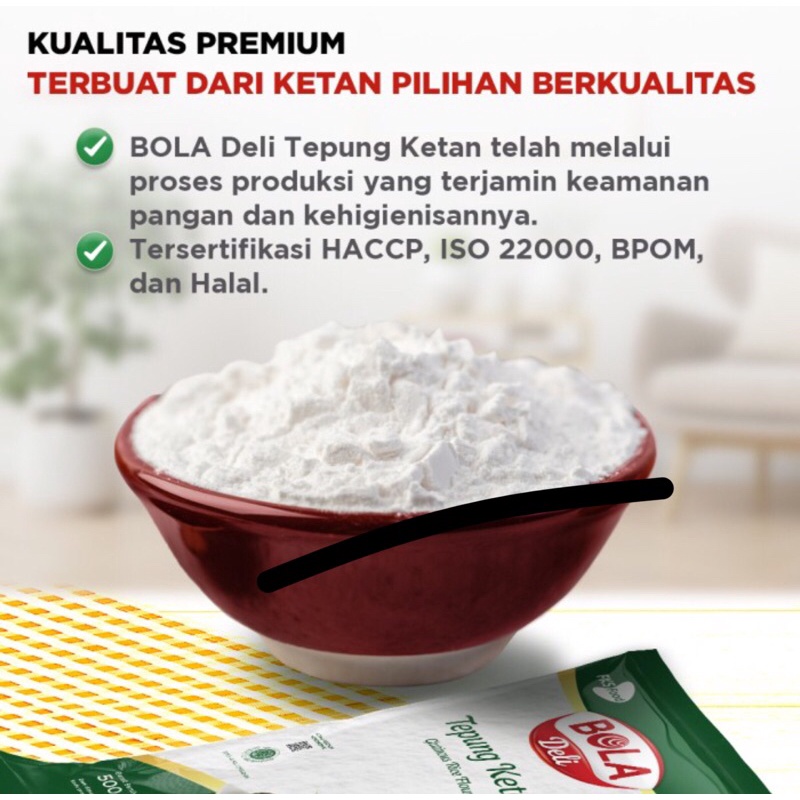 Bola Deli Tepung Ketan 500gr Glutinous Rice Flour