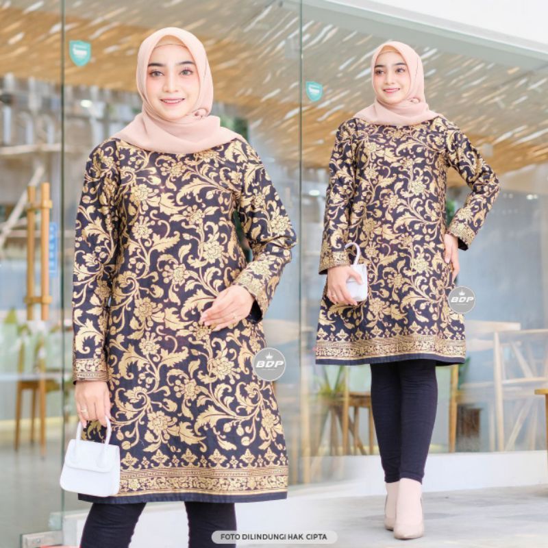 Batik Fashion | Tunik batik Prada | Model batik terbaru kekinian
