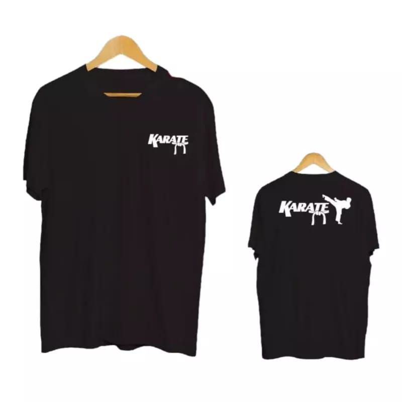 KAOS KARATE SILUET TENDANGAN KARATE