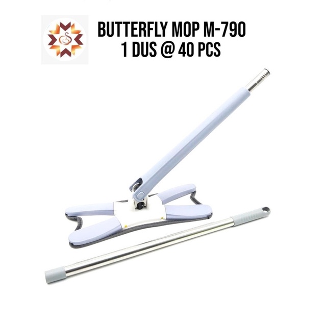 Butterfly Mop M-790 Alat Pel Lantai Alat Pembersih Lantai Kupu-kupu