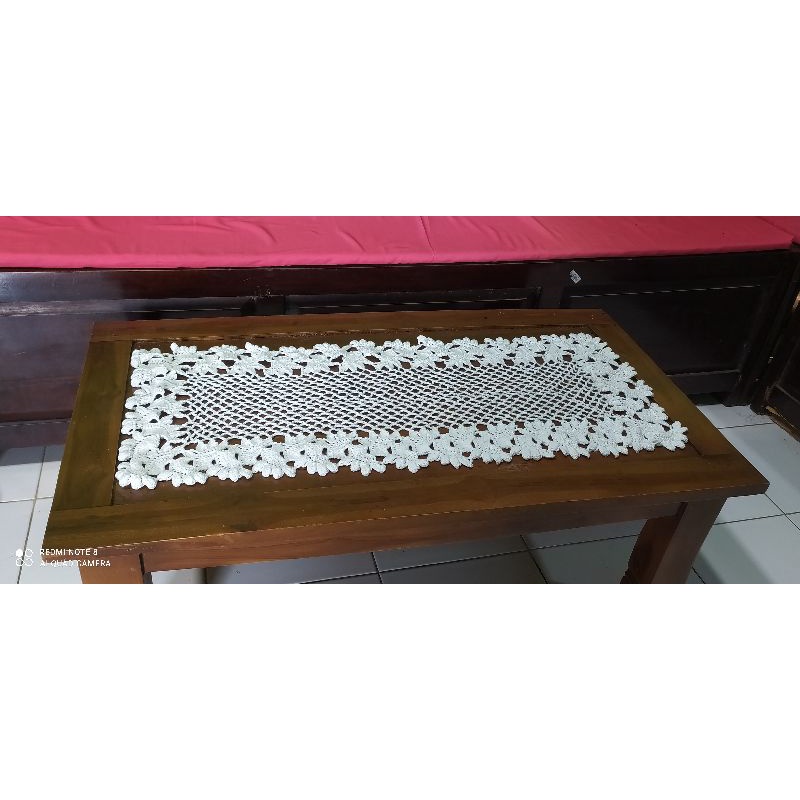 Taplak rajut persegi panjang 84×32