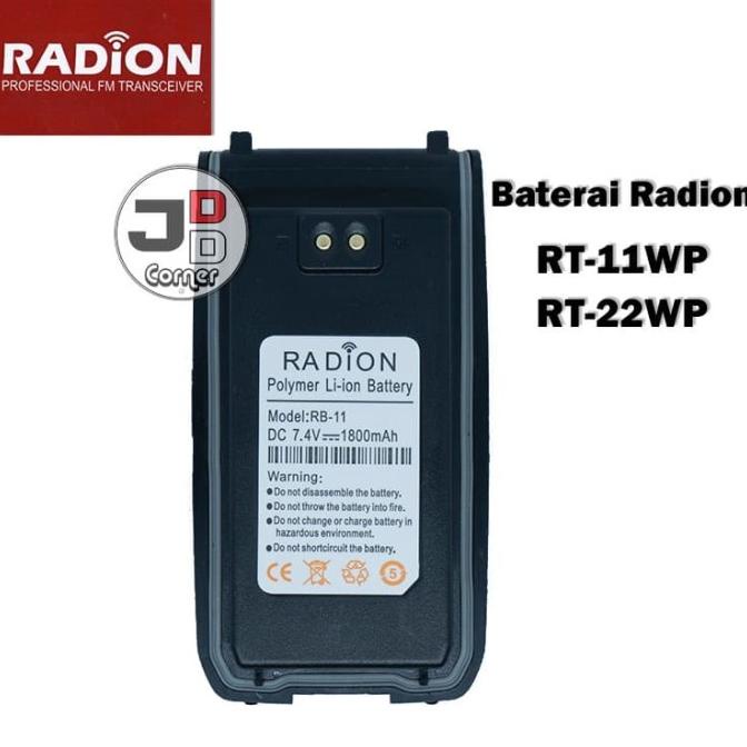 Baterai HT Radion RT-11WP ORI Baru Model RB-11 RT11WP RT11 RB11