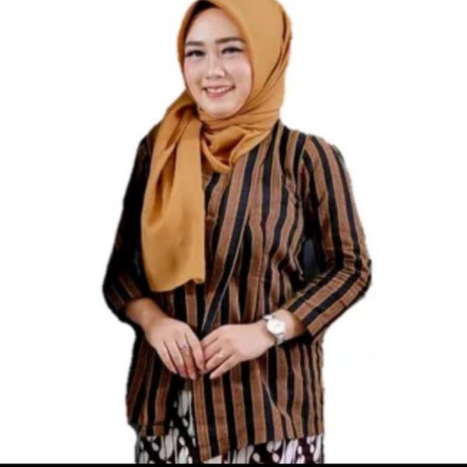 Baju lurik surjan wanita dewasa - Kebaya kutu Baru sorjan nov