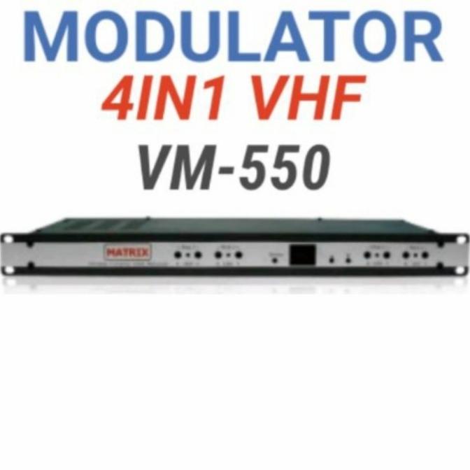 Modulator Matrix 4 channel VM 550D VHF TV Kabel 4 in 1 Matrix