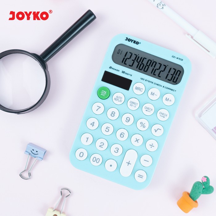 

Calculator Kalkulator Joyko Cc-47Co 12 Digits Check Correct