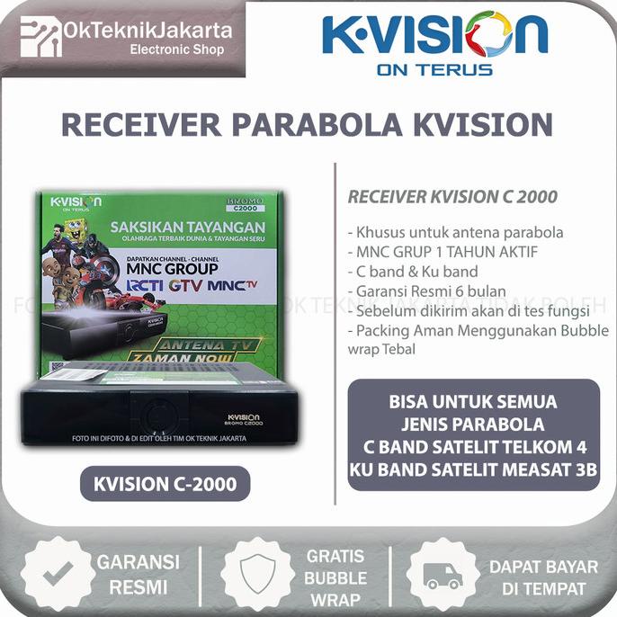 Receiver Parabola K-Vision Bromo C2000 HD C Band