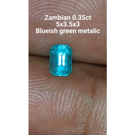 natural [EMERALD BERYL COLOMBIA MINOR OIL TOP LUSTER] zamrud colombia emban cincin pria wanita ring 