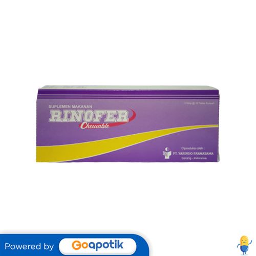 RINOFER CHEWABLE BOX 30 TABLET