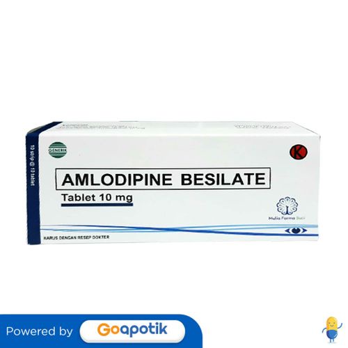 AMLODIPINE BESILATE MULIA 10 MG BOX 100 TABLET