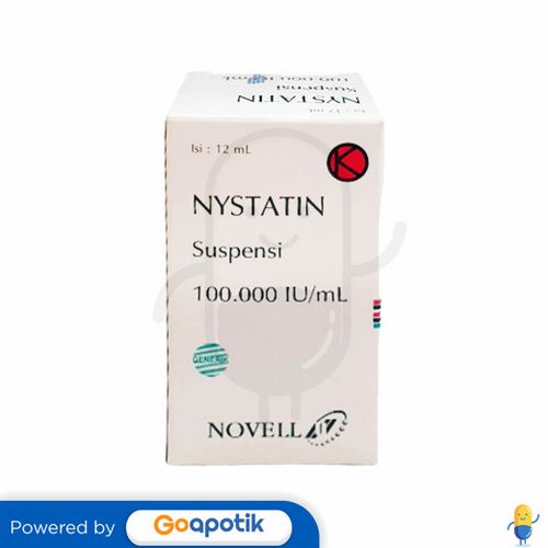 NYSTATIN NOVEL 100000 IU/ML SUSPENSI 12 ML