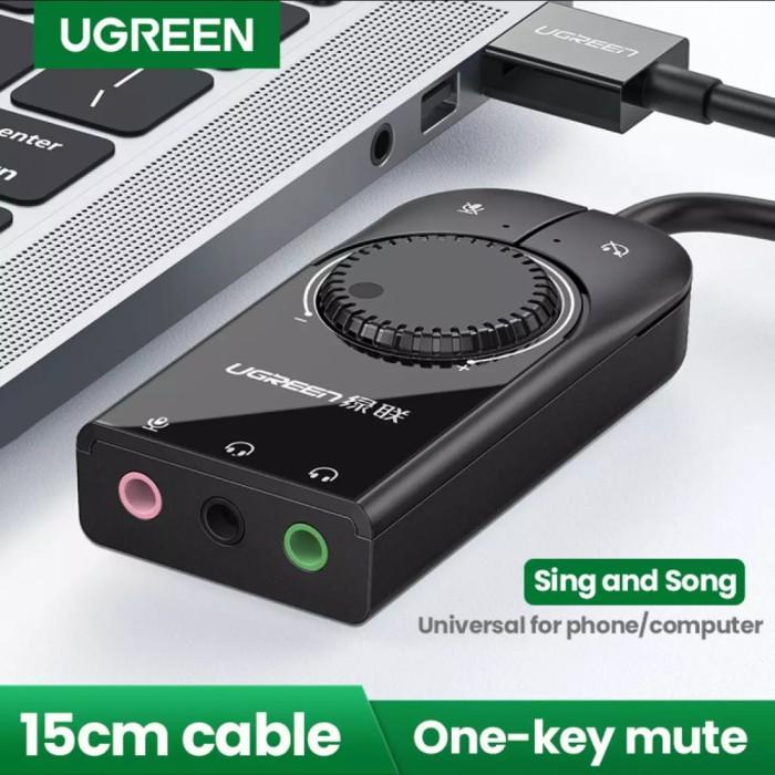 Soundcard Ugreen Soundcard Usb To Aux Audio Mic - Ugreen Usb Sound Card External