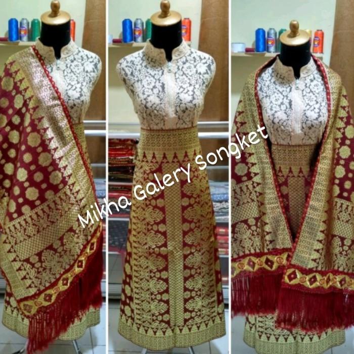 Terlaris Songket Palembang Songket Mesin Palembang Stelan Katun