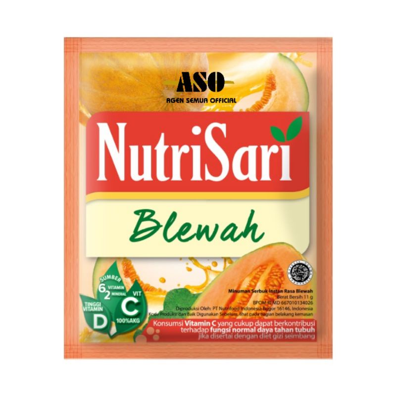 

Nutrisari BLEWAH 11g PROMO !!!