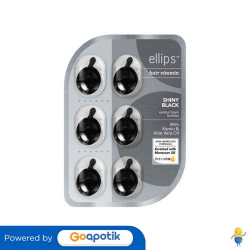 ELLIPS HAIR VITAMIN SHINY BLACK BLISTER 6 KAPSUL