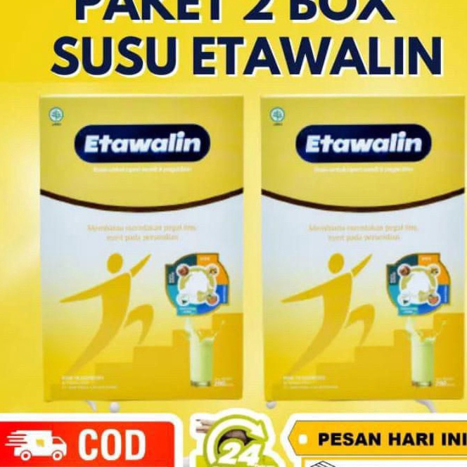 

Promo | HJ6 | (PROMO 2 BOX) ETAWALIN ASLI 100% SUSU HERBAL KESEHATAN MENYEMBUHKAN REMATIK DAN MENJAGA KESEHATAN TULANG