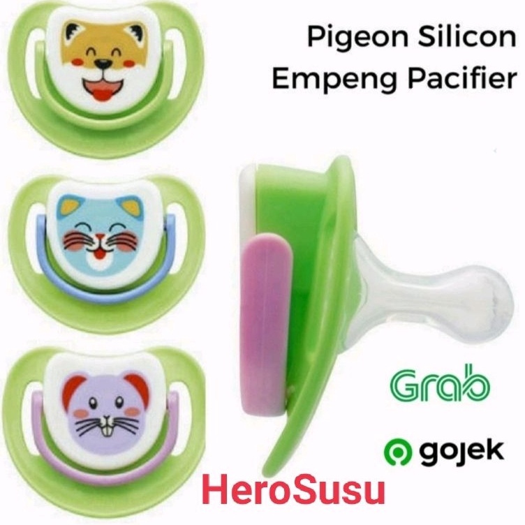 (T♥7E-☎) Empeng Pigeon Hijau kemasan Lama, silicone Pacifier mini light langsung.kirim