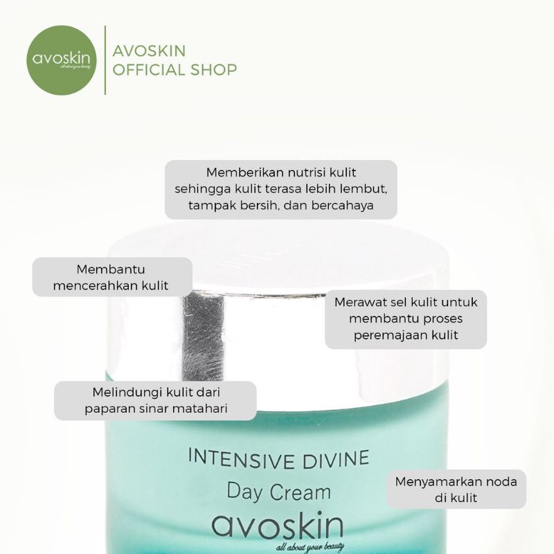 AVOSKIN Intensive Divine Day Cream - Creme Hydratante | For All Skin Type - 10 g
