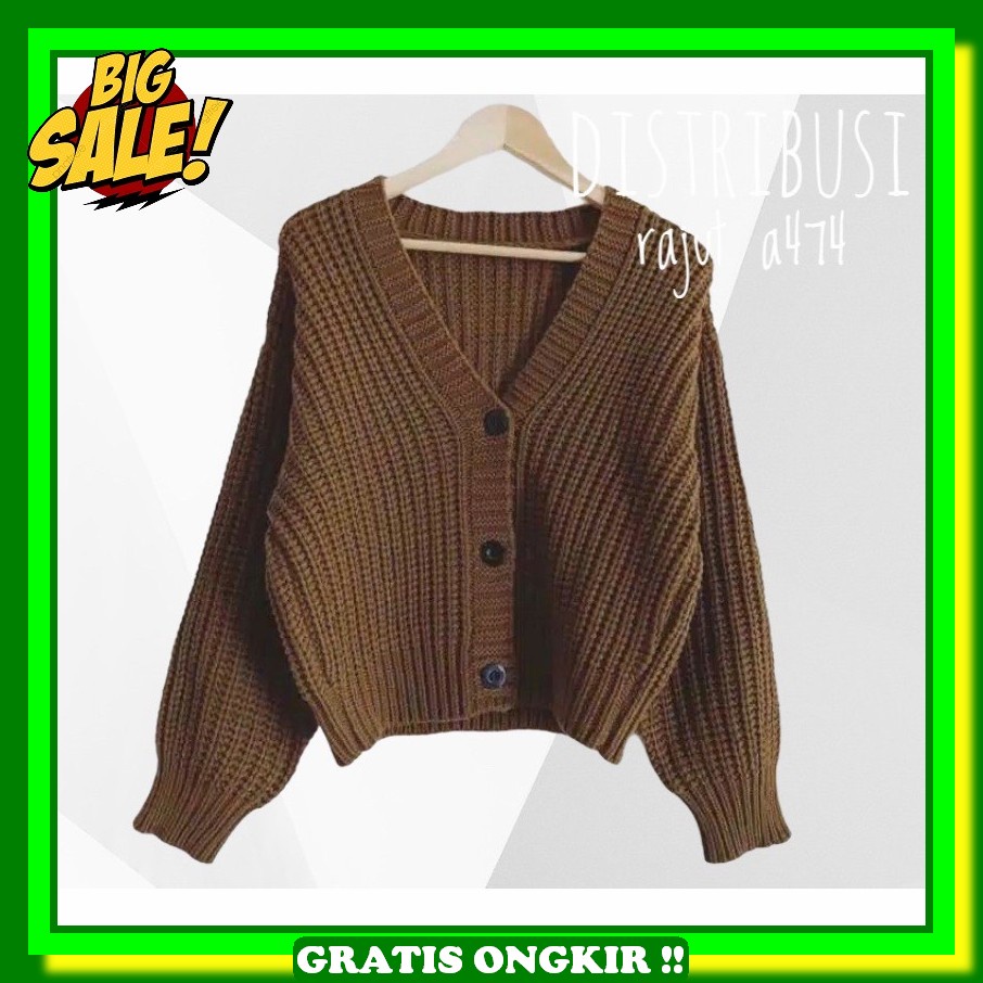 Cardigan Rajut Korea Carfigan Tebal Premium Outer Cardi Murah Jumbo Catdigan Lucu Kekinian Kardigan 