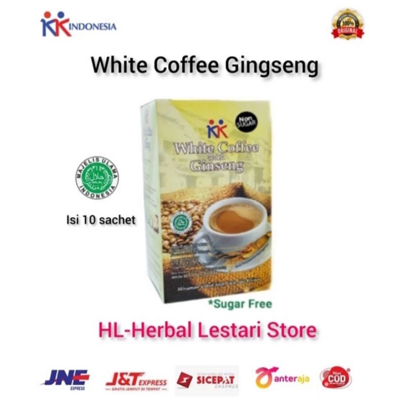 

White Coffee Ginseng isi 10 sachet