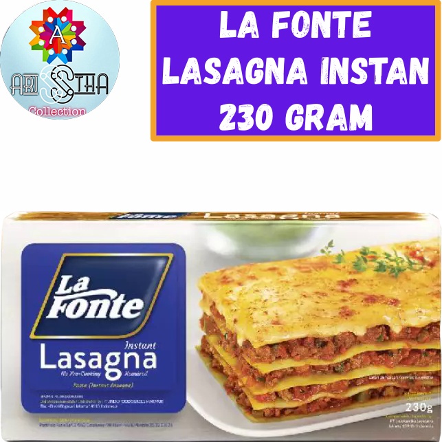 

La Fonte Lasagna Instan 230 Gram No Pre Cooking