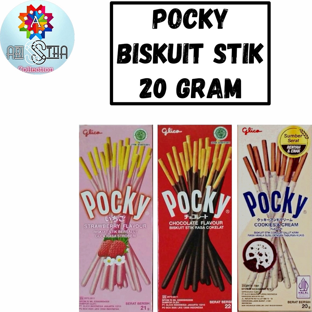 

Pocky Kemasan Half Size Strawberry dan Cokelat - 21 Gram - 22 Gram -