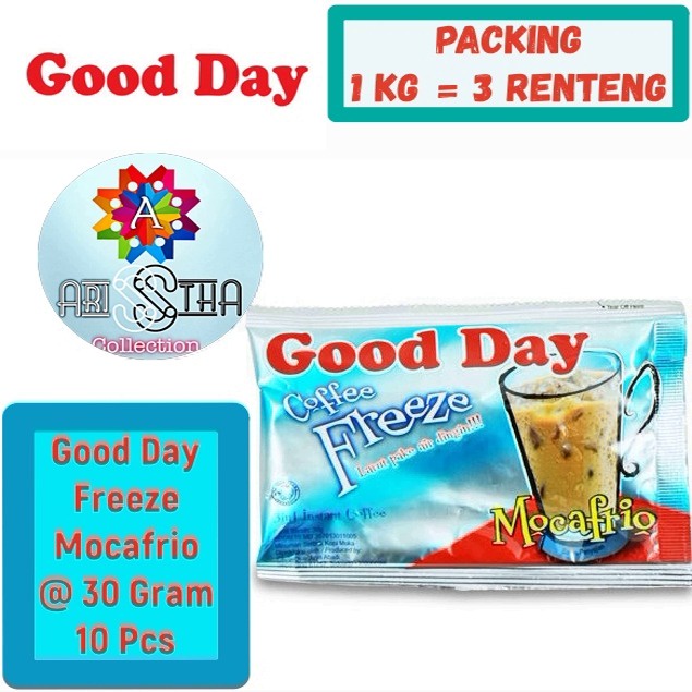 

Good Day Freeze Mocafrio. 10 x 30 Gram. Kemasan Renceng