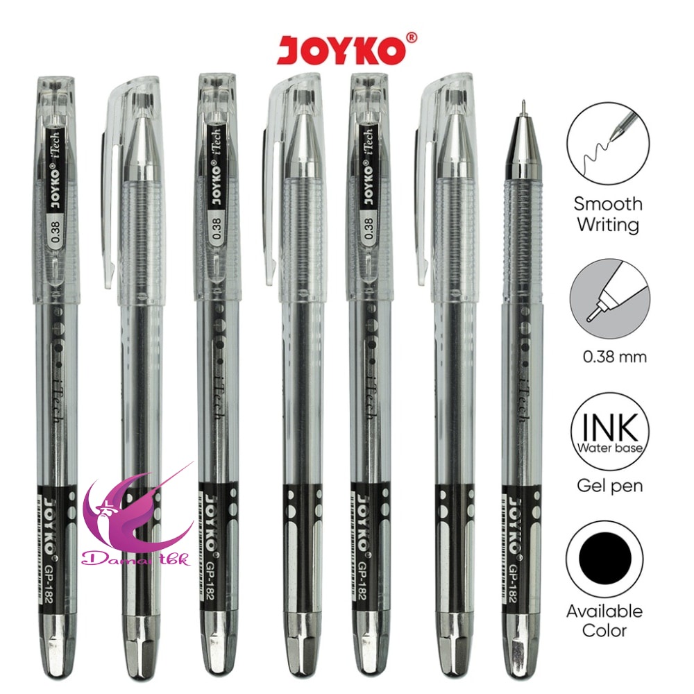 

Gel Pen Pulpen Pena Joyko GP-182 I-Tech 0.38 mm