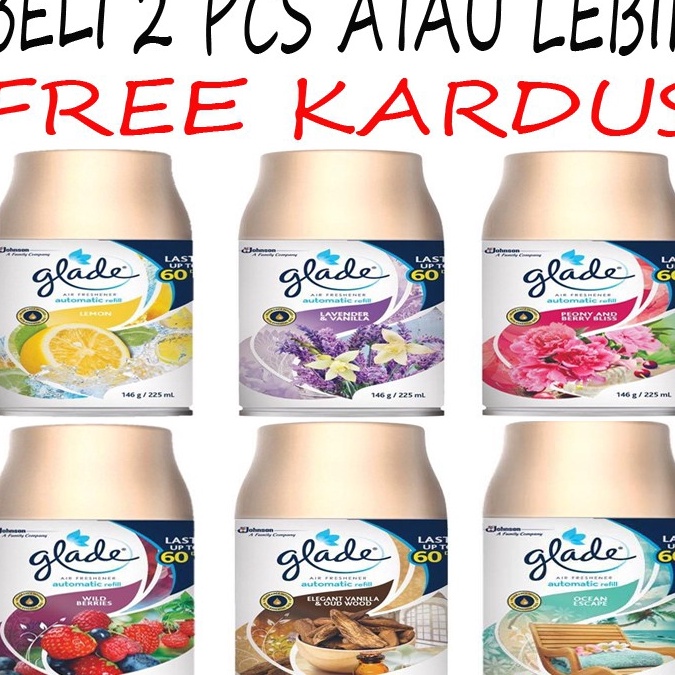 [KODE 8TPHF] Glade Stella Matic Spray REFILL Air Freshener 146 gr / 225 ml