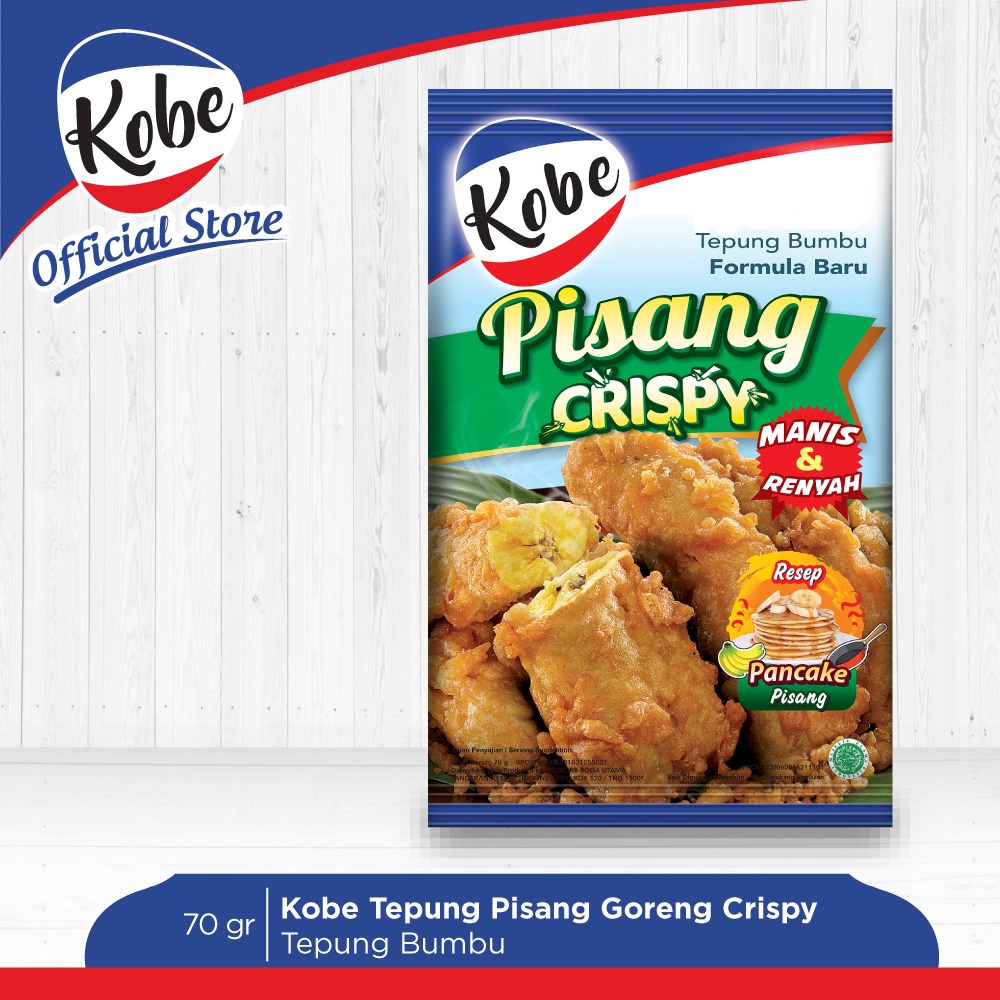 

Tepung Bumbu Pisang Goreng Crispy Kobe Masak Enak 70 gr Murah