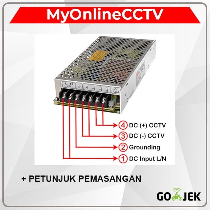 DISKON SPESIAL ADAPTOR CCTV POWER SUPLY 12 VOLT 2 AMPERE ADAFTOR12V 20A TERMURAH