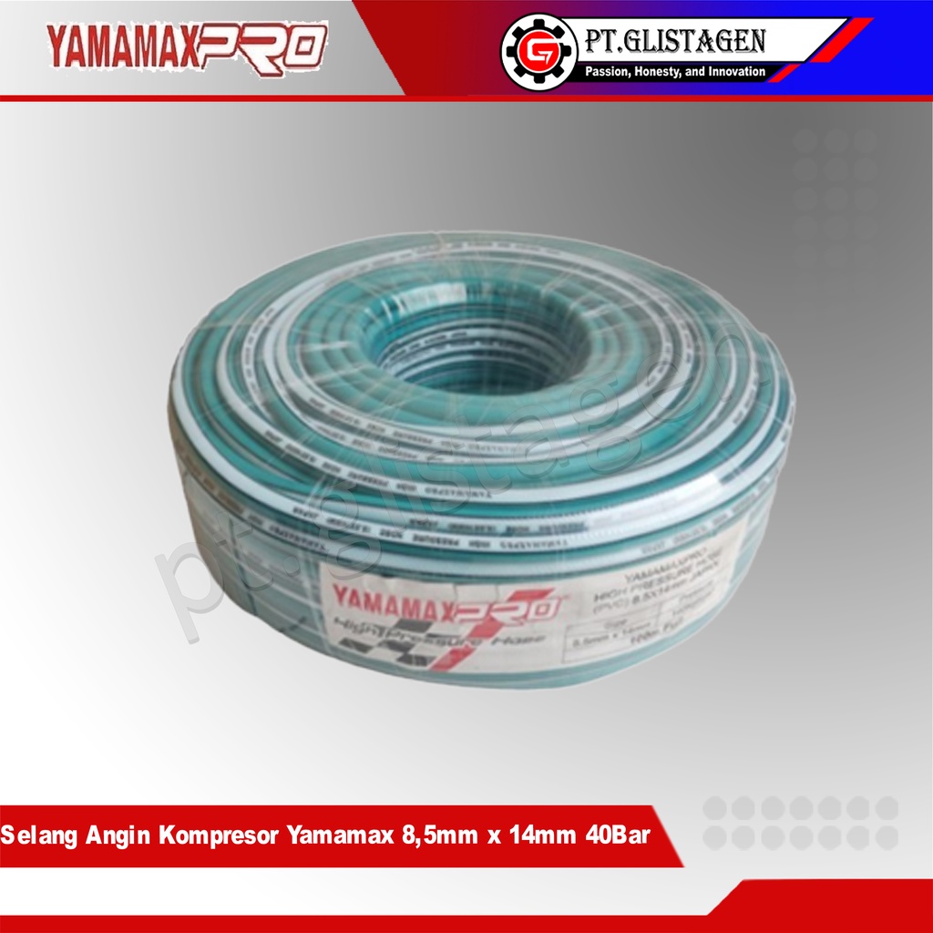 YAMAMAX Selang Angin Kompressor Kompresor 100Mtr (8,5mm x 14mm 40Bar)