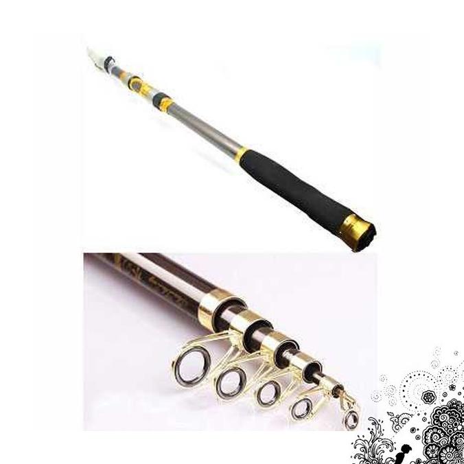 NEW  Yuelong Tongkat Joran Pancing Panjang Portable Telescopic Carbon Fiber