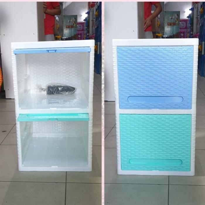 Kiol Lemari Plastik Laci Plastik Club Flip Susun 2