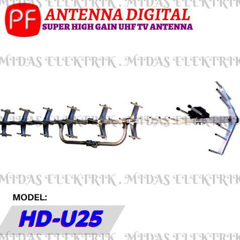 Anten Antena Antenna TV Digital Luar Outdoor PF HDU HD U 25 U25 HDU25