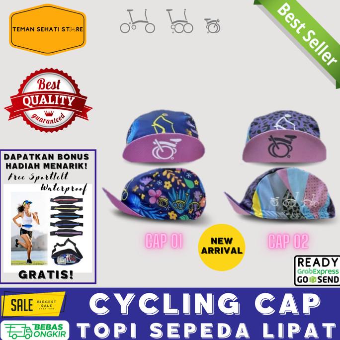 TOPI SEPEDA CYCLING CAP GOWES WANITA PRIA AKSESORIS SEPEDA LIPAT SELI