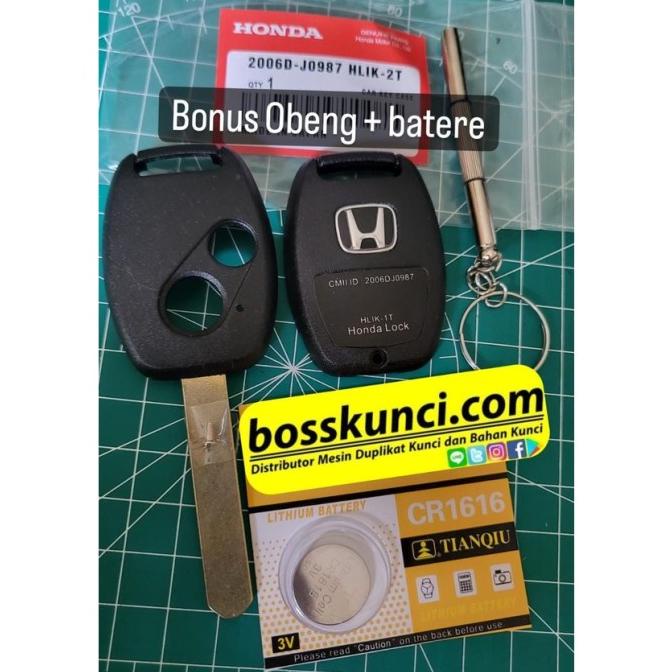 NEW  Casing Cover Kunci Mobil Honda Crv Gen 3 Oem Jp