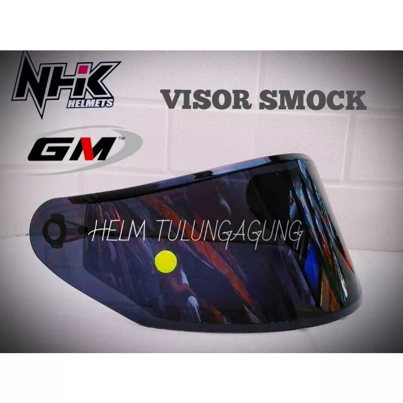 Flat visor NHK GP 1000 / gp tech iridium silver / iridium gold / iridium blue / stiker murah