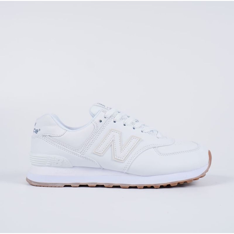 Sepatu New Balance ML574 Leather White Gum