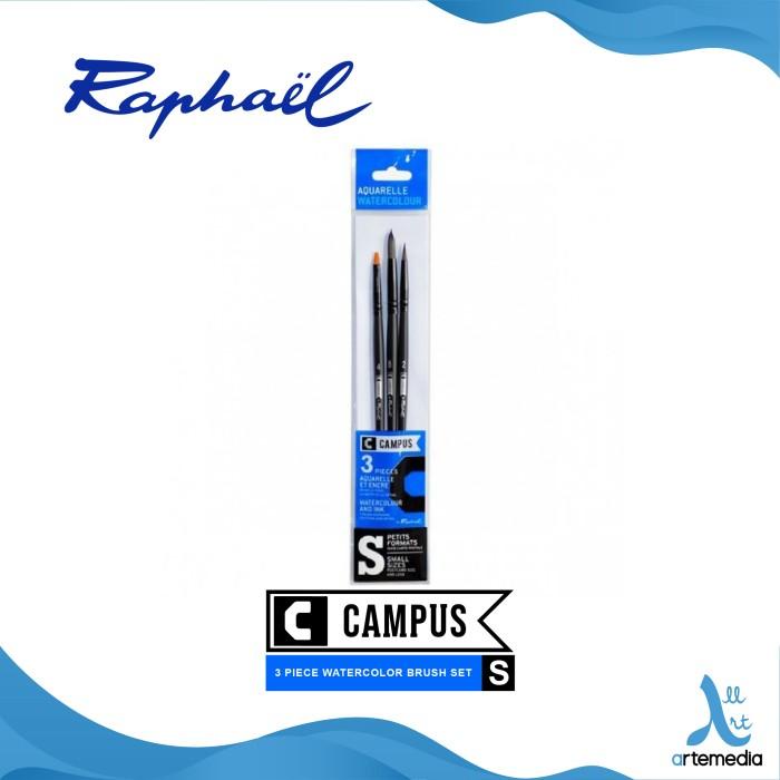 

Terlaris Kuas Lukis Raphael Campus Small Set 3 Short Handle Synthetic Brush