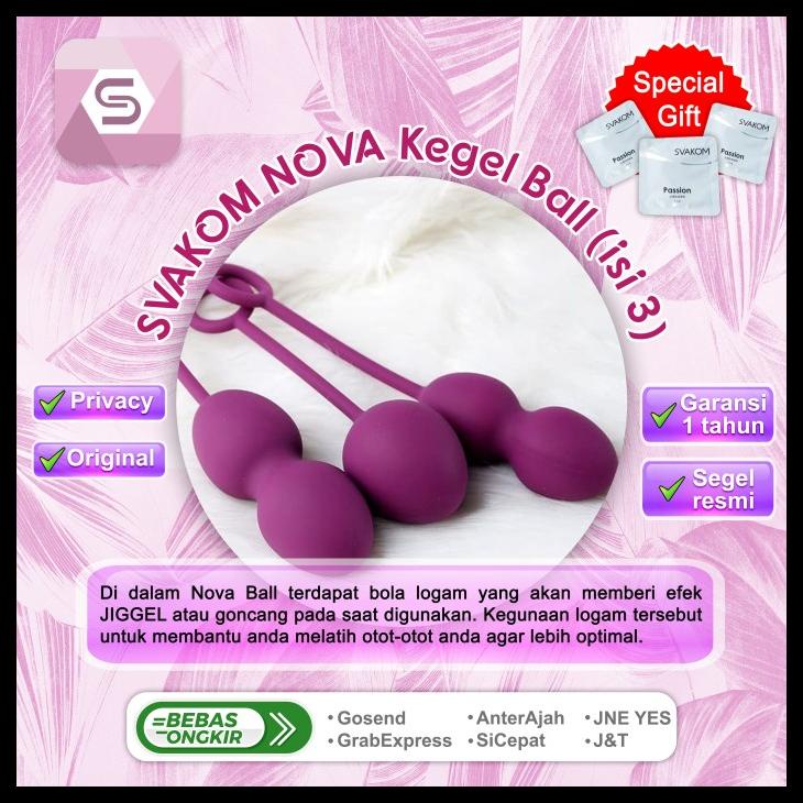 (PRIVASI AMAN) SVAKOM NOVA KEGEL BALL, SVAKOM KEGEL BALLS, NOVA BOLA KEGEL, TAMMY