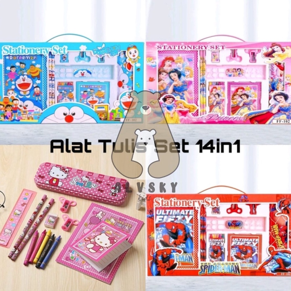

Terbatas.. PAKET ALAT TULIS ANAK 14 IN 1 / STATIONERY SET SEKOLAH 14 IN 1 LENGKAP RHB