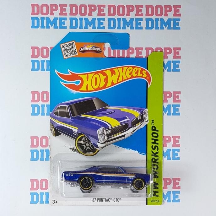 Hot Wheels 67 Pontiac GTO Biru