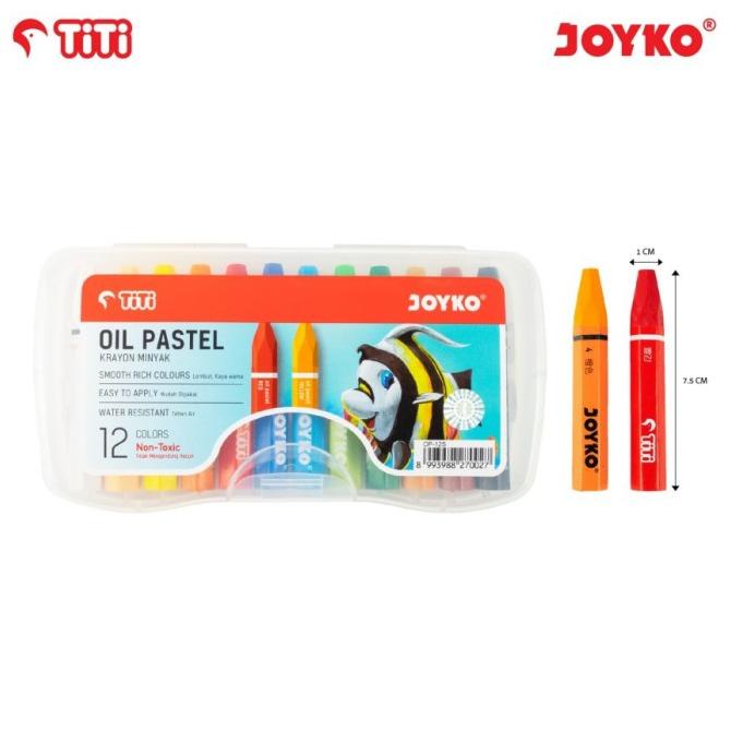 

CRAYON KRAYON Oil Pastel TITI / GREEBEL / FG 12 warna