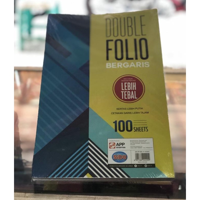 

kertas double folio bergaris [10lembar]