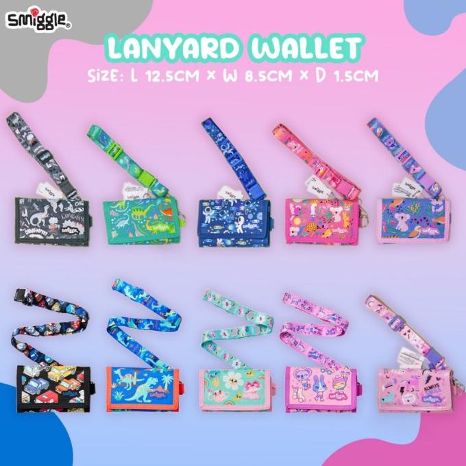 smiggle wallet/dompet smiggle anak dengan tali/dompet anak smiggle