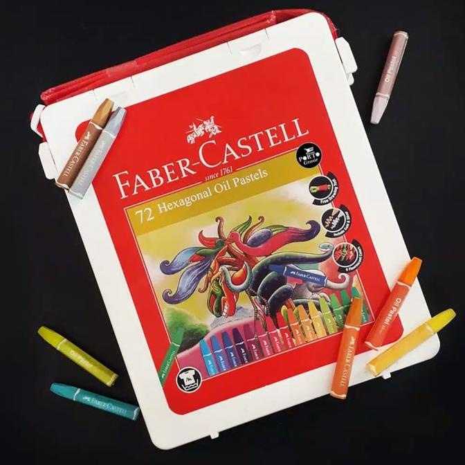 

Crayon oil pastel hexagonal Faber castell 72 colour