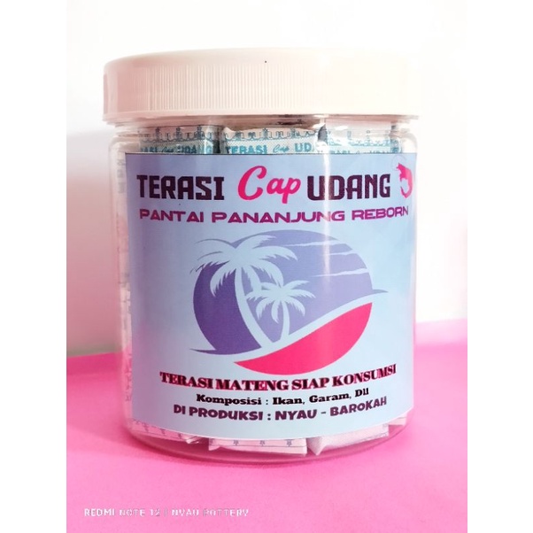 

terasi merah bakar kemasan toples